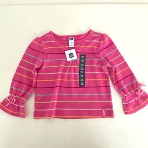 Gap Strips Long Sleeve Top Toddler 6-12 months